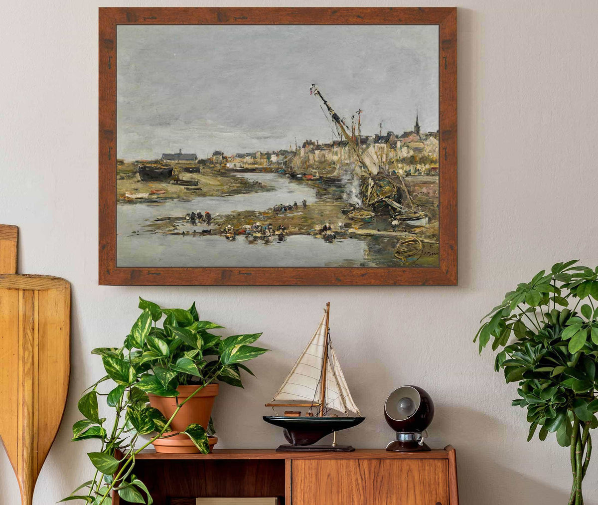 Trouville Le Port by Eugene Boudin