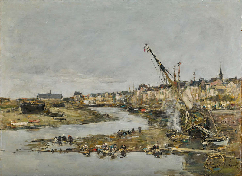 Trouville Le Port by Eugene Boudin