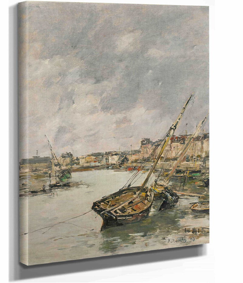 Trouville Le Port Maree Basse by Eugene Boudin