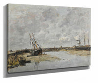 Trouville Les Jetees Maree Basse by Eugene Boudin