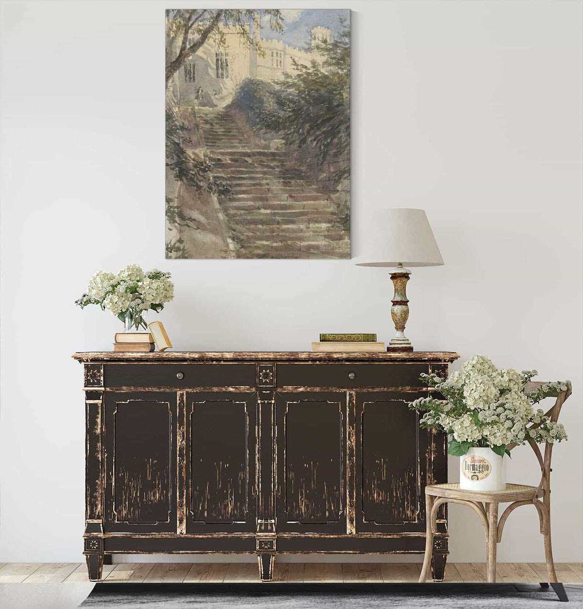 Tuintrap Bij Haddon Hall Derbyshire  by David Cox