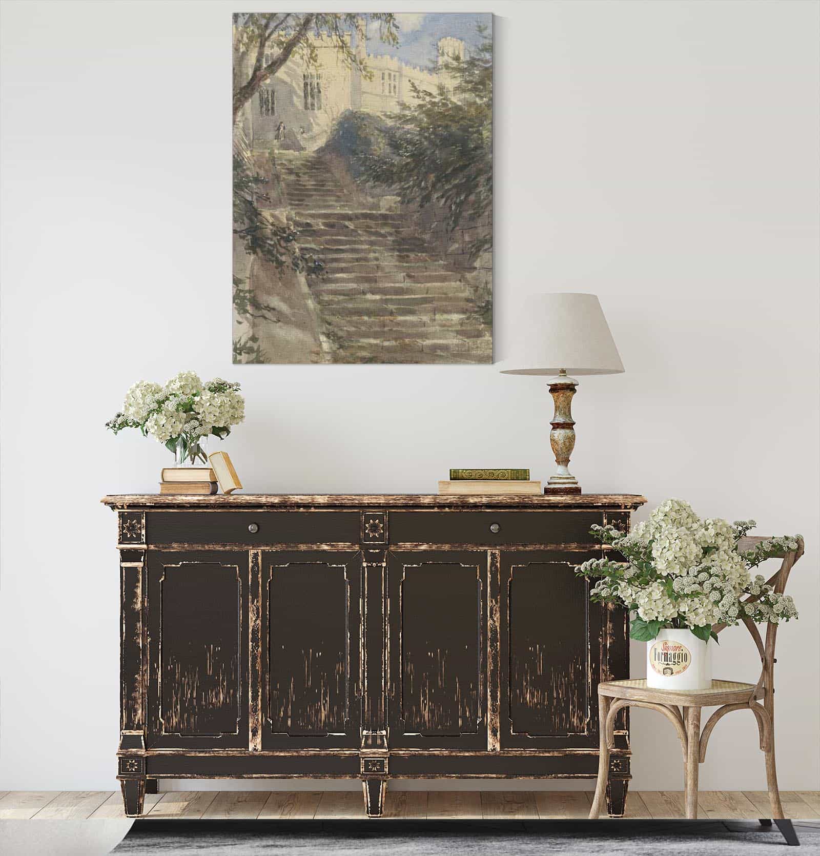 Tuintrap Bij Haddon Hall Derbyshire  by David Cox