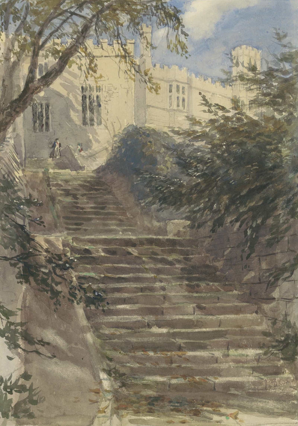 Tuintrap Bij Haddon Hall Derbyshire  by David Cox