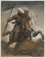 Turkish Cavalier In Combat   by Theodore Gericault