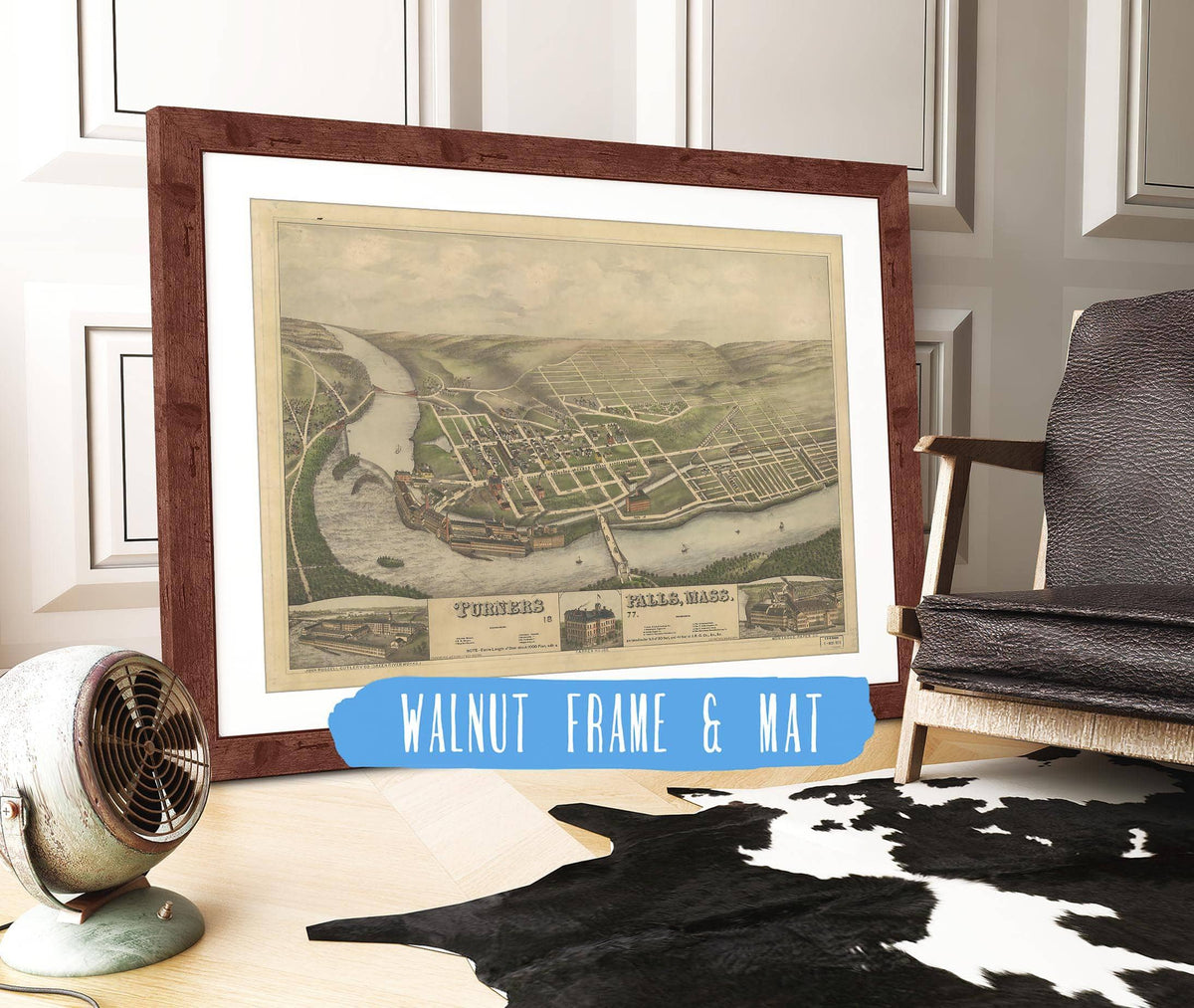 Turners Falls Mass 1877 State of Massachusetts