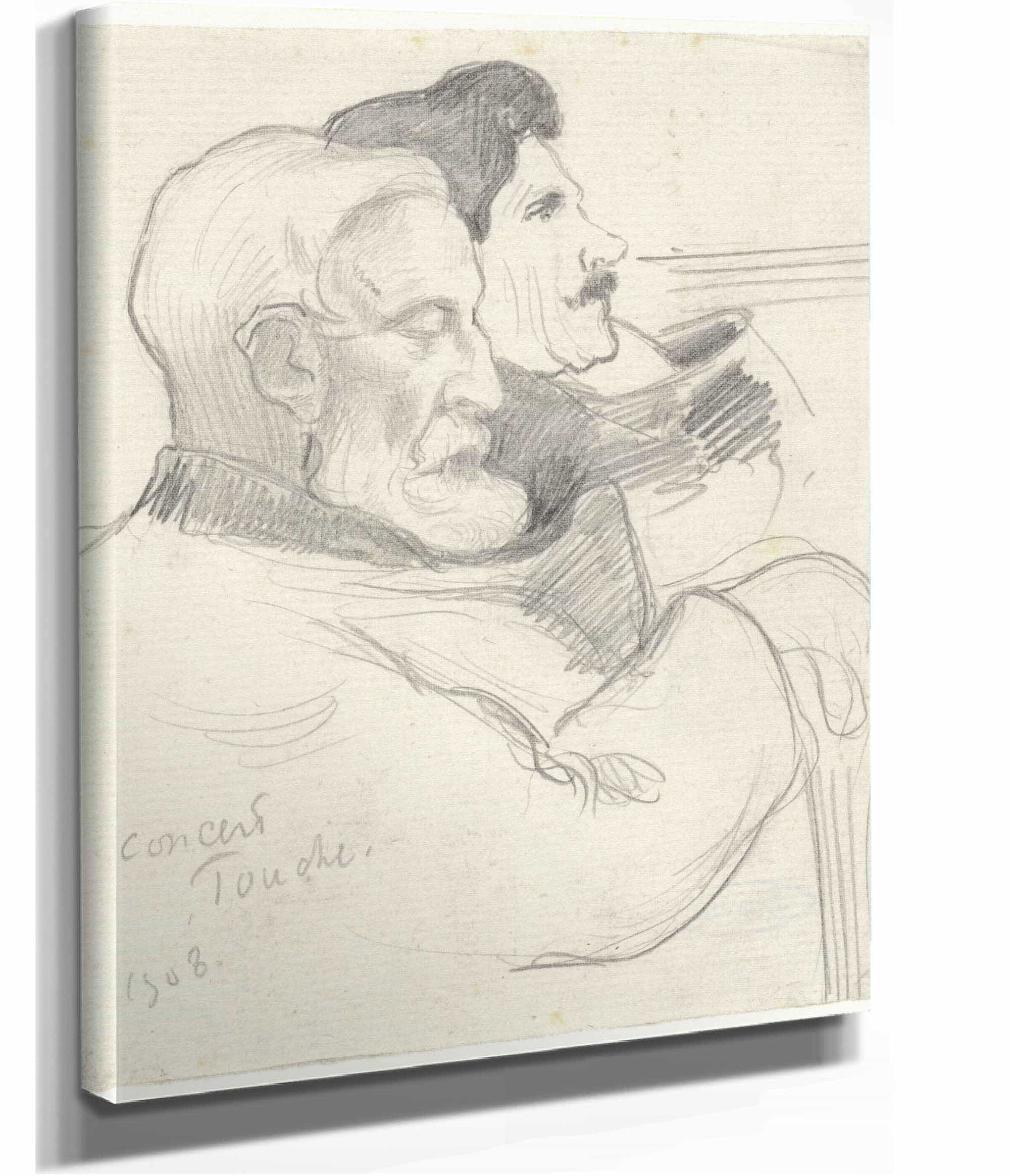 Twee Concertbezoekers In De Muziekzaal Touche Te Parijs by Richard Nicolaus Roland Holst