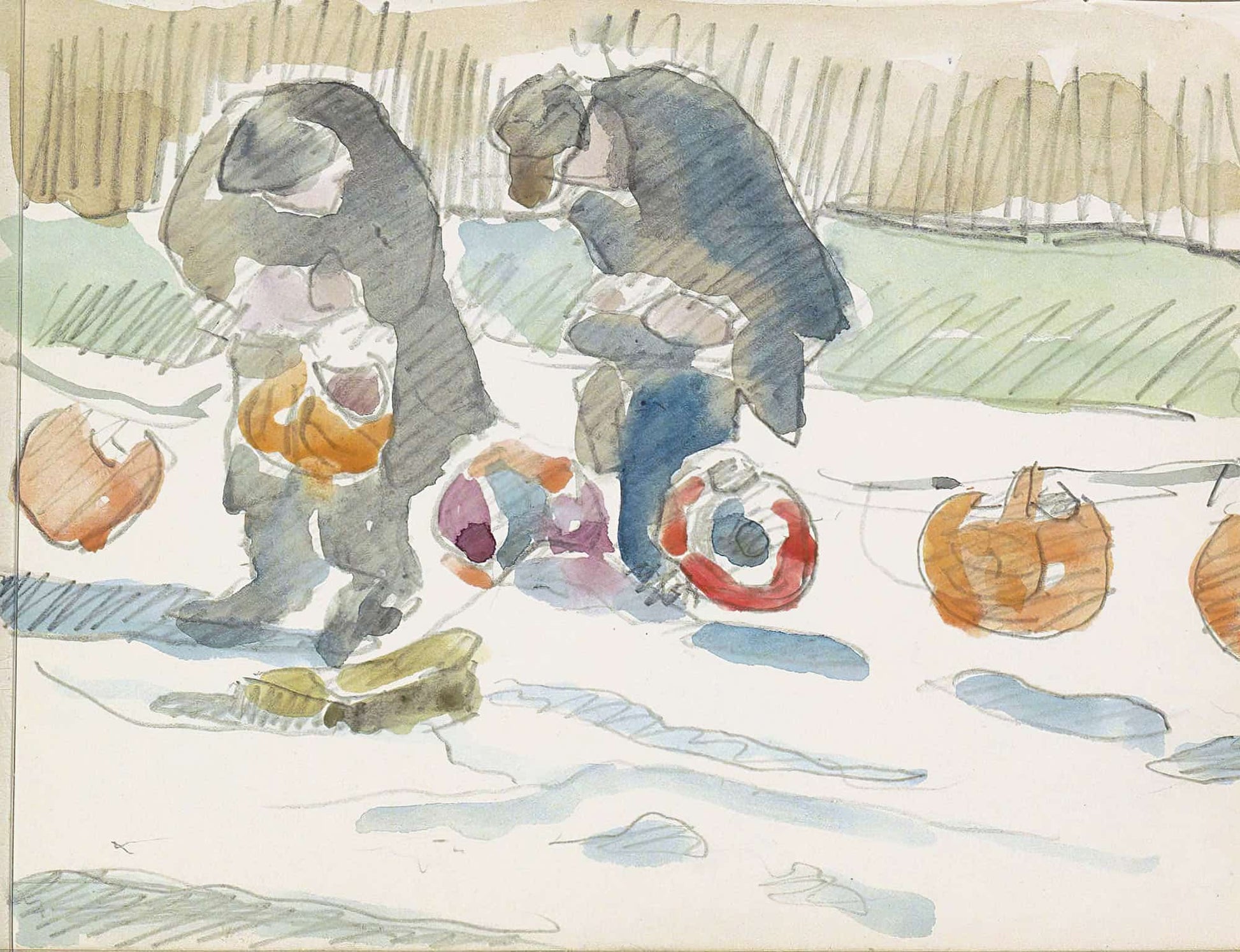 Twee Mannen Op Een Straat by Reijer Stolk