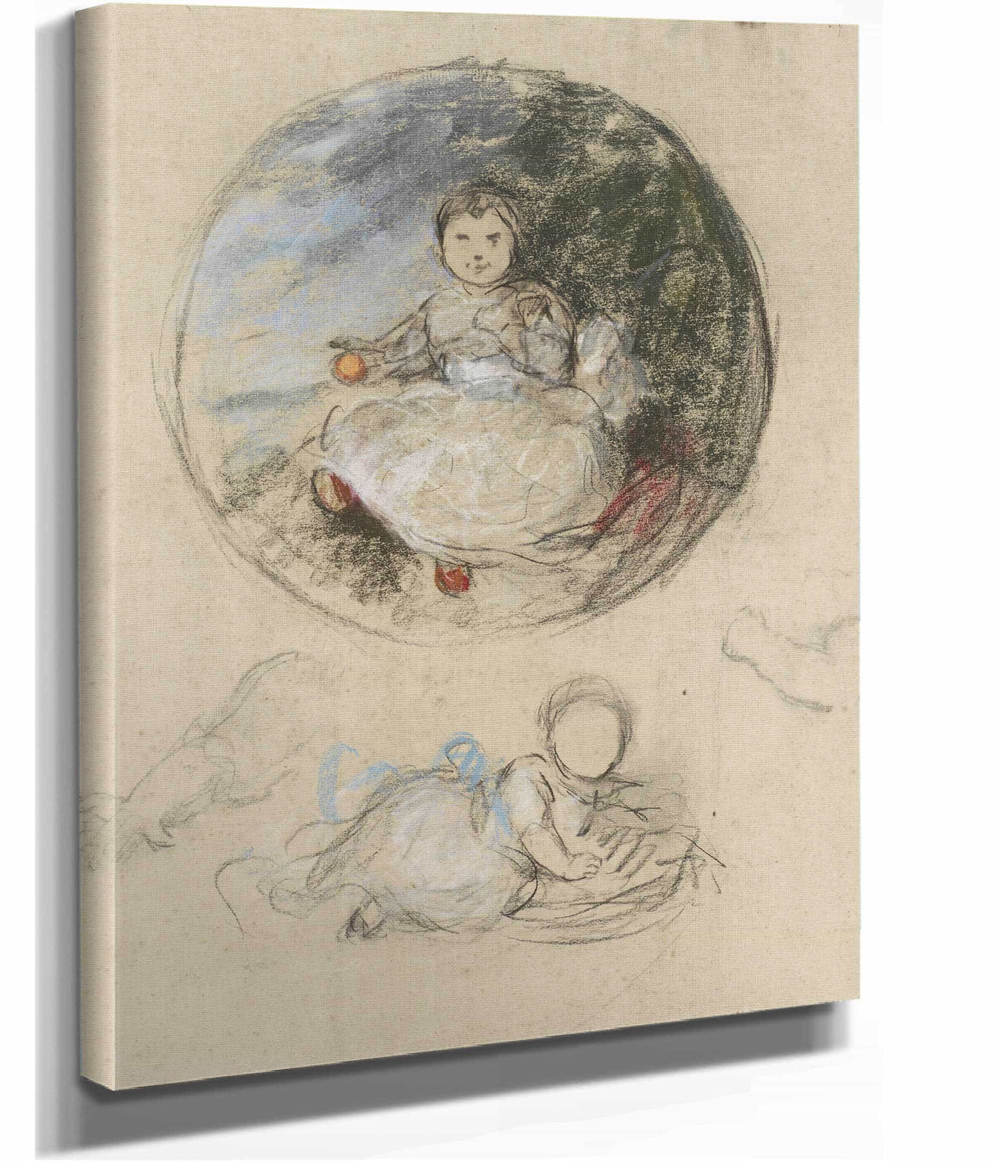 Twee Studies Van Prinses Juliana by Therese Schwartze