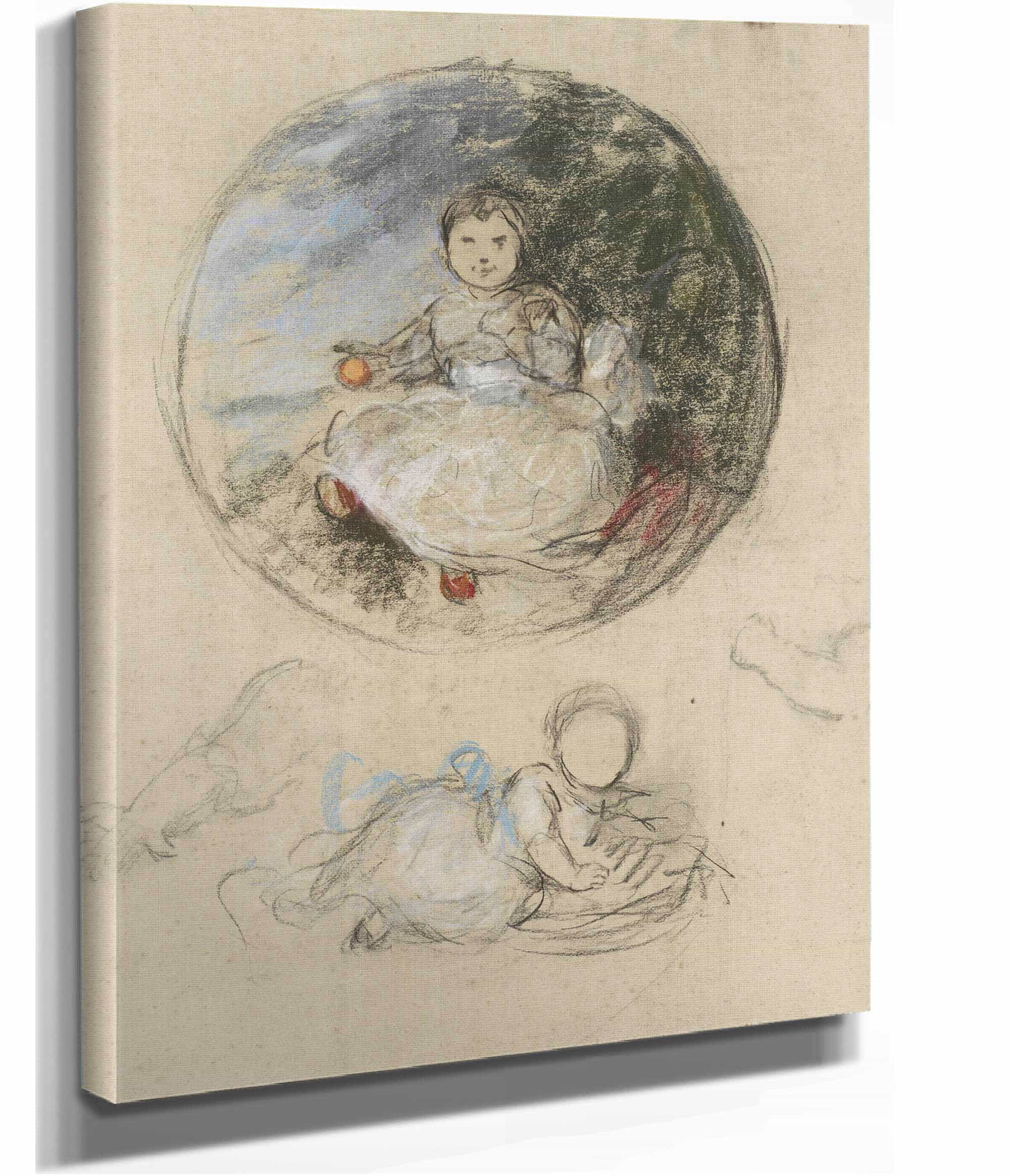 Twee Studies Van Prinses Juliana by Therese Schwartze