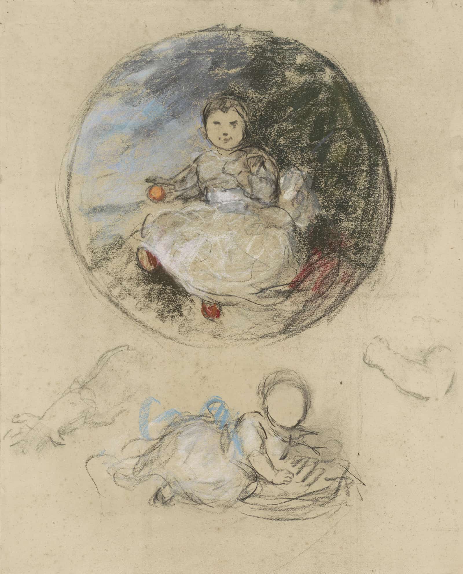 Twee Studies Van Prinses Juliana by Therese Schwartze