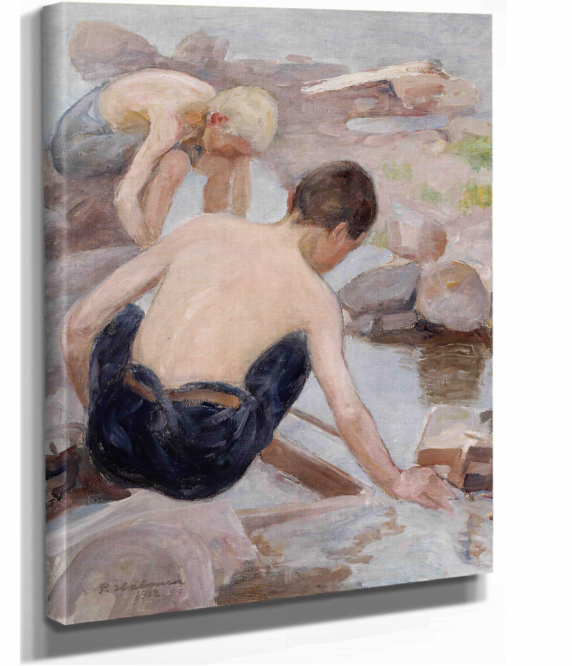 Two Boys On The Shore by Pekka Halonen