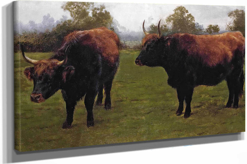 Two Bulls Grazing by Rosa Bonheur