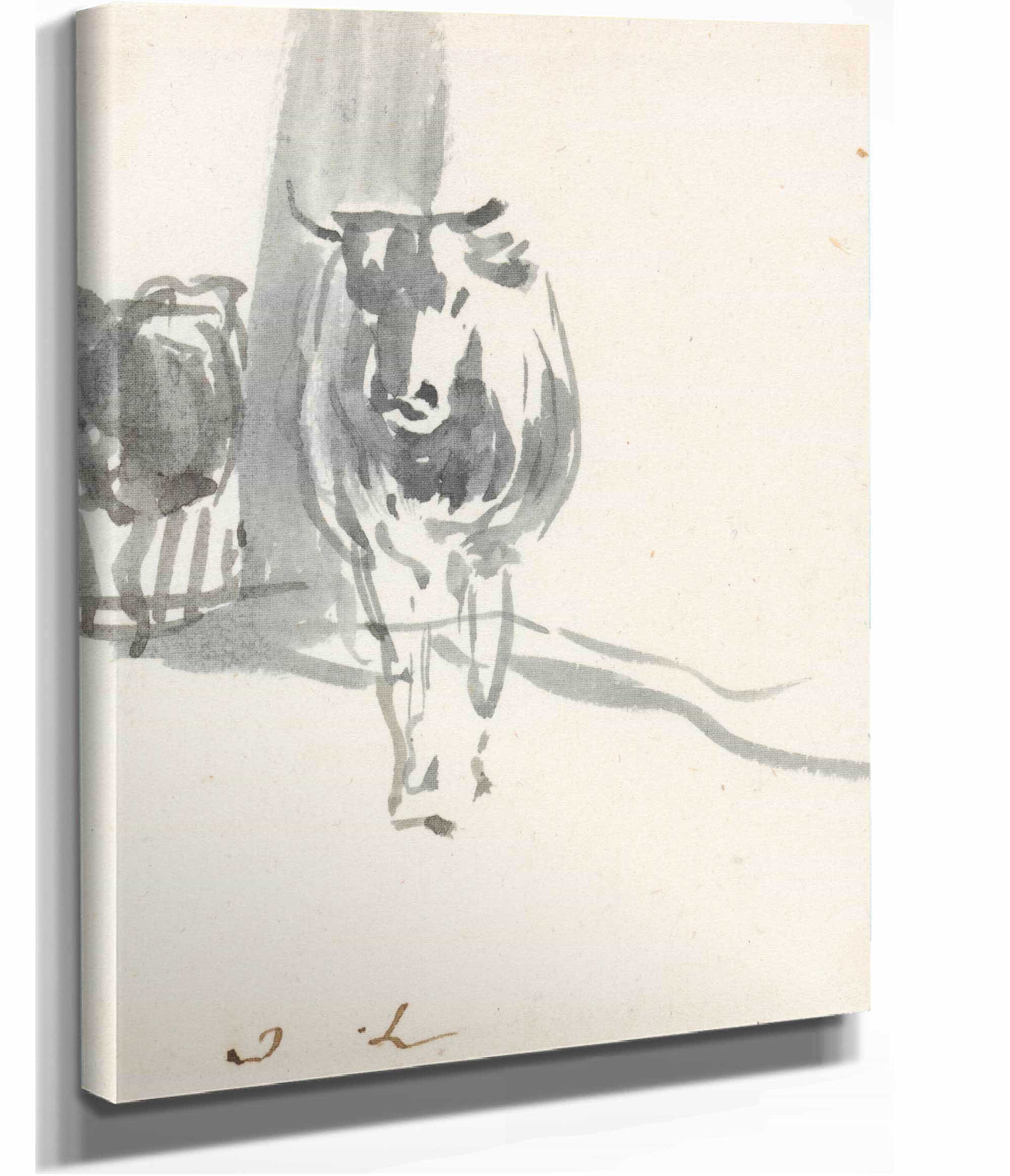 Two Cows by John Linnell