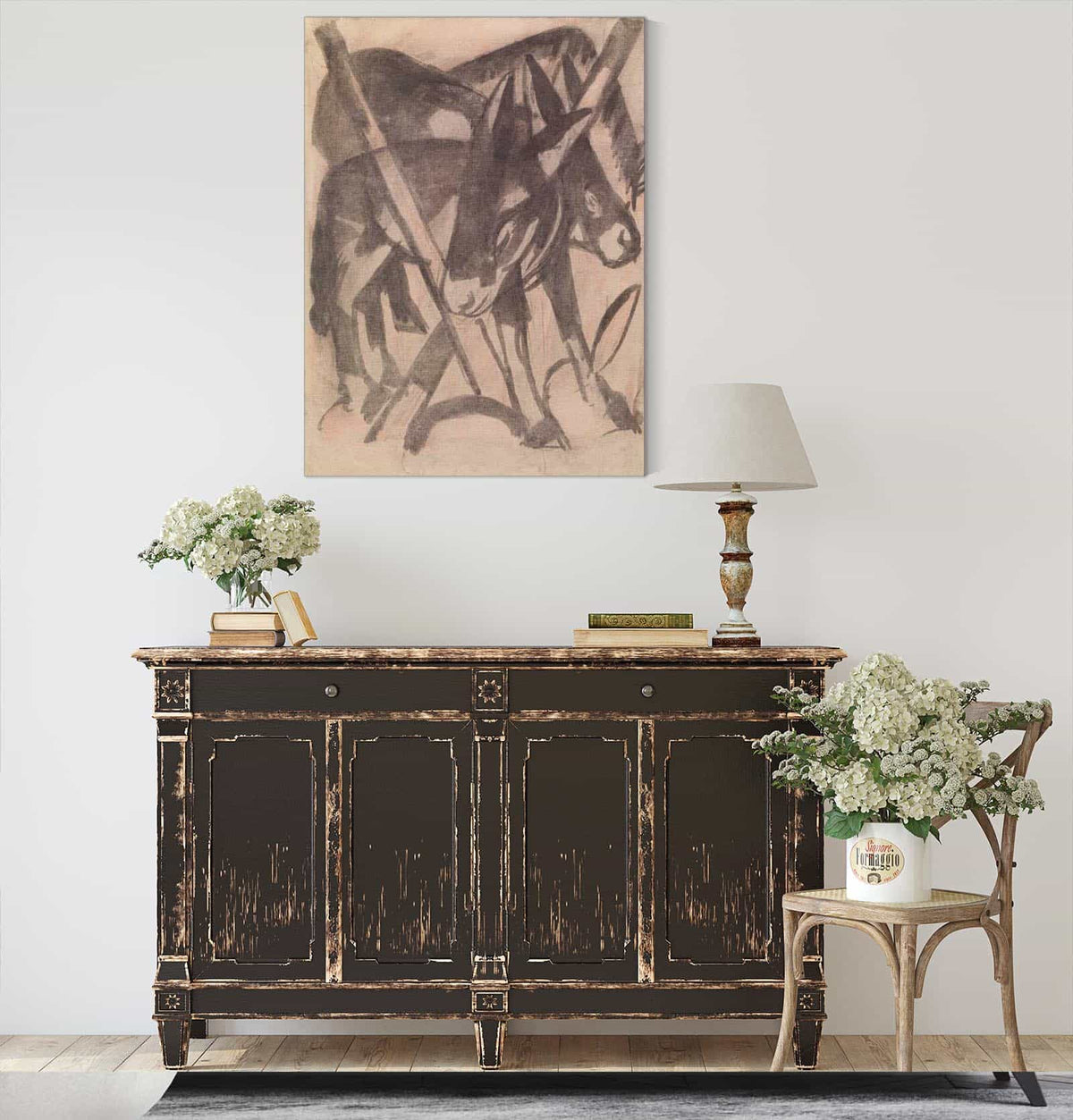 Two Donkeys by Franz Marc