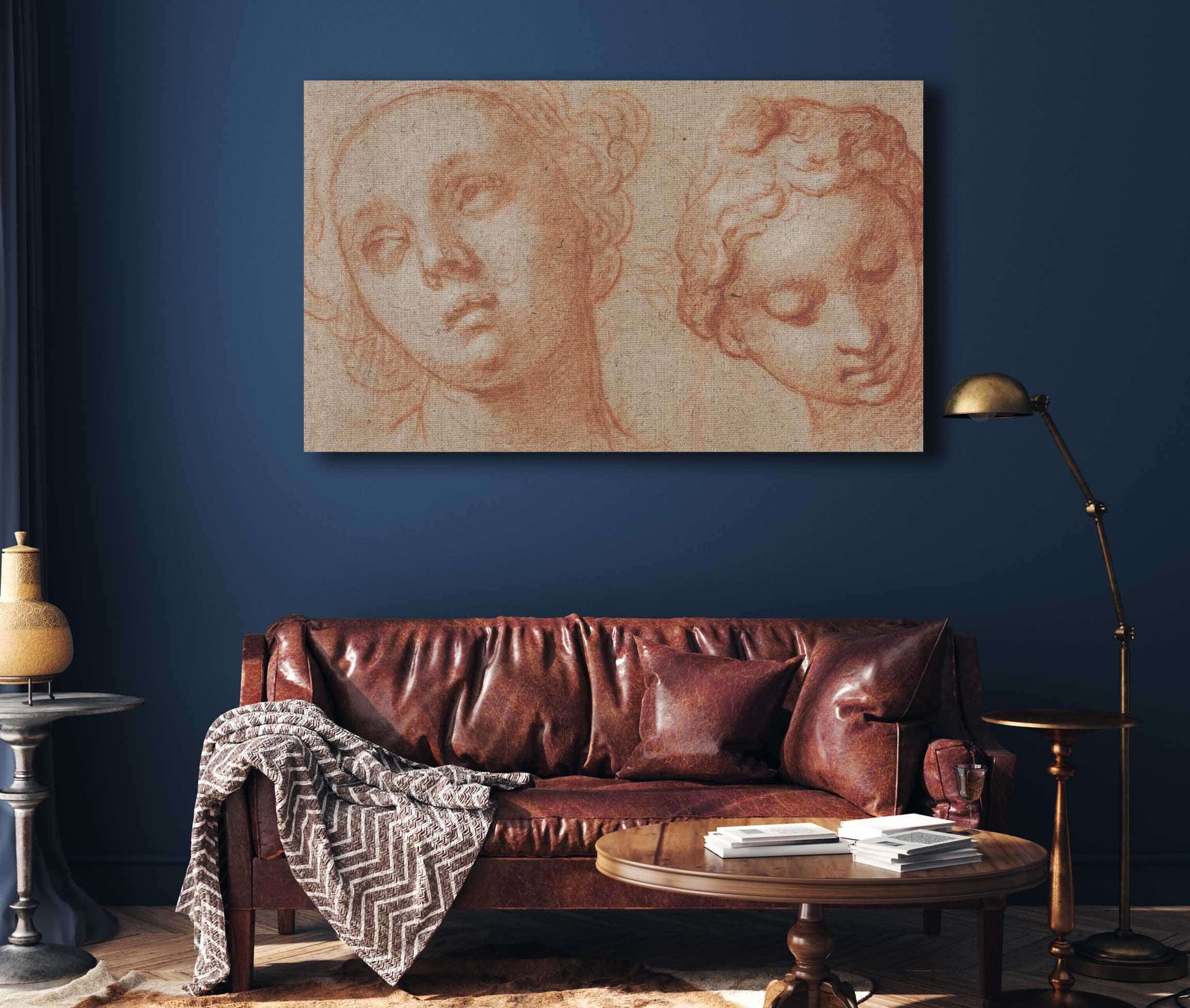 Two Female Heads First Half Th Century By Abraham Bloemaert