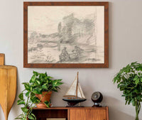 Two Figures By A River Between And by John Constable