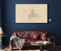 Two Figures On A Road Verso by Jean Louis Forain