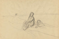 Two Figures On A Road Verso by Jean Louis Forain