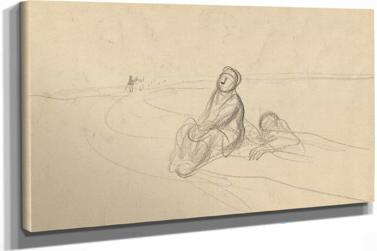 Two Figures On A Road Verso by Jean Louis Forain