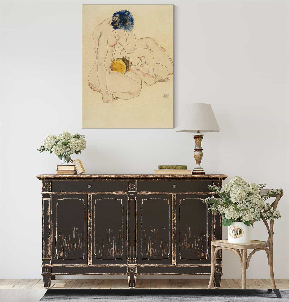 Two Friends by Egon Schiele