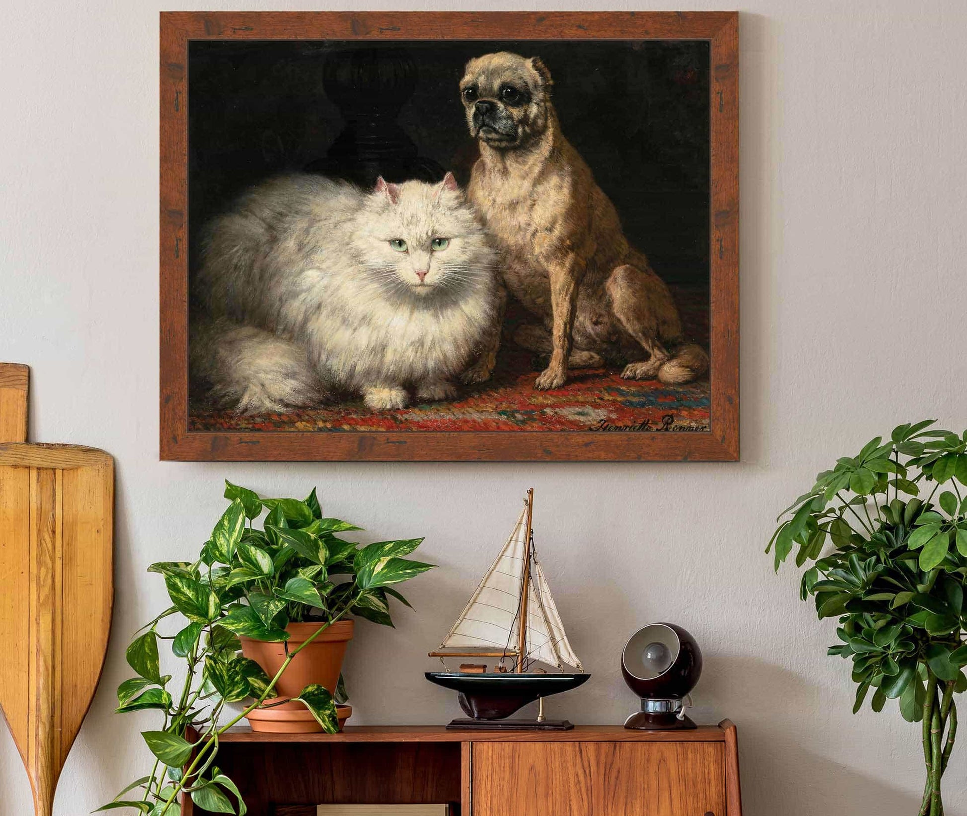 Two Friends by Henriette Ronner Knip