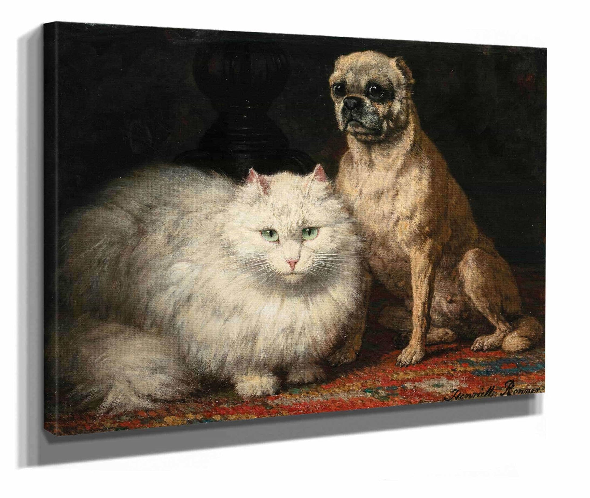 Two Friends by Henriette Ronner Knip
