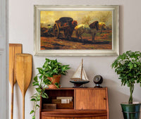 Two Horses For A Cart by Rosa Bonheur