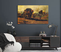 Two Horses For A Cart by Rosa Bonheur