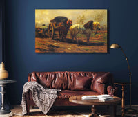 Two Horses For A Cart by Rosa Bonheur