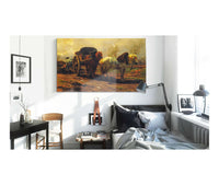 Two Horses For A Cart by Rosa Bonheur