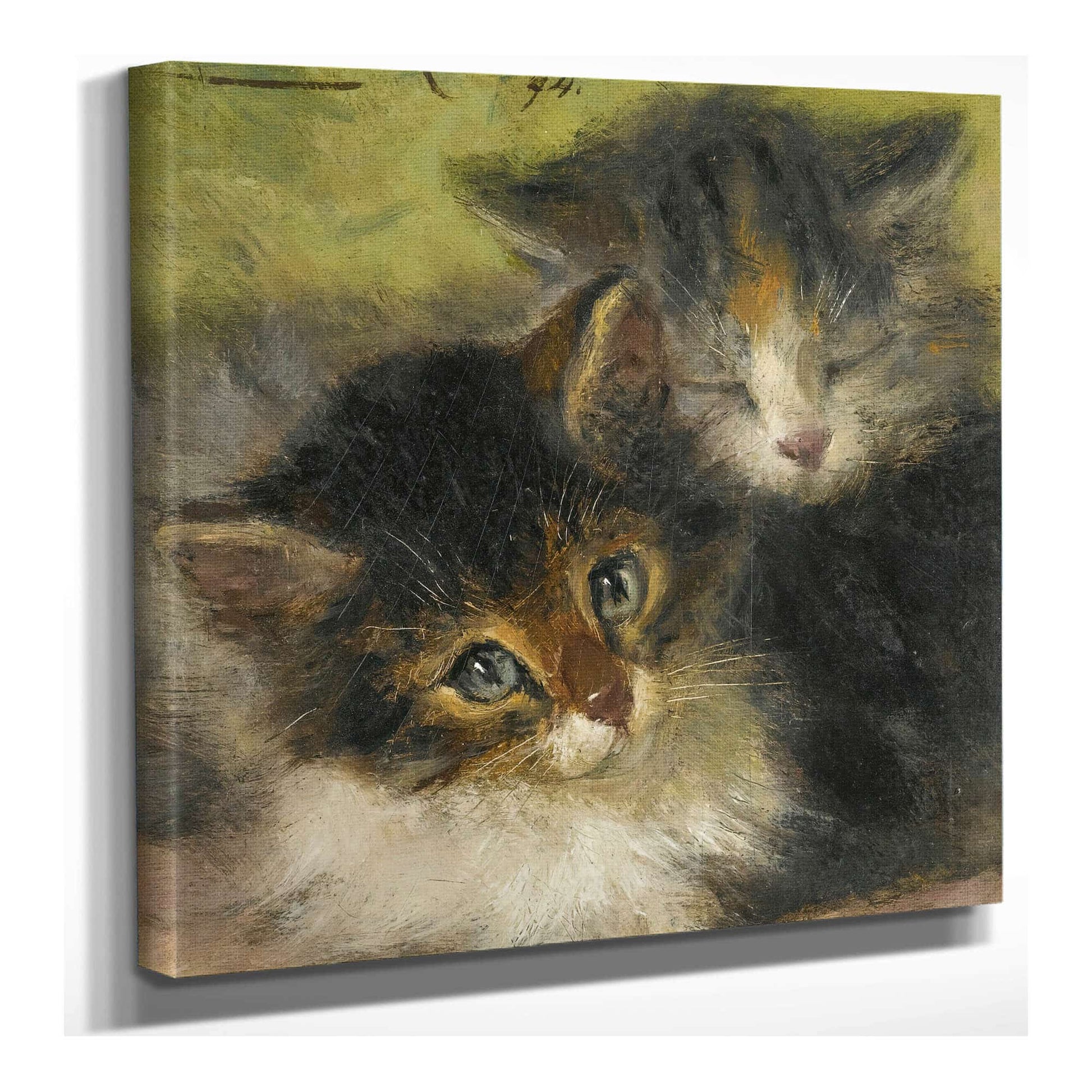 Two Kittens by Henriette Ronner Knip