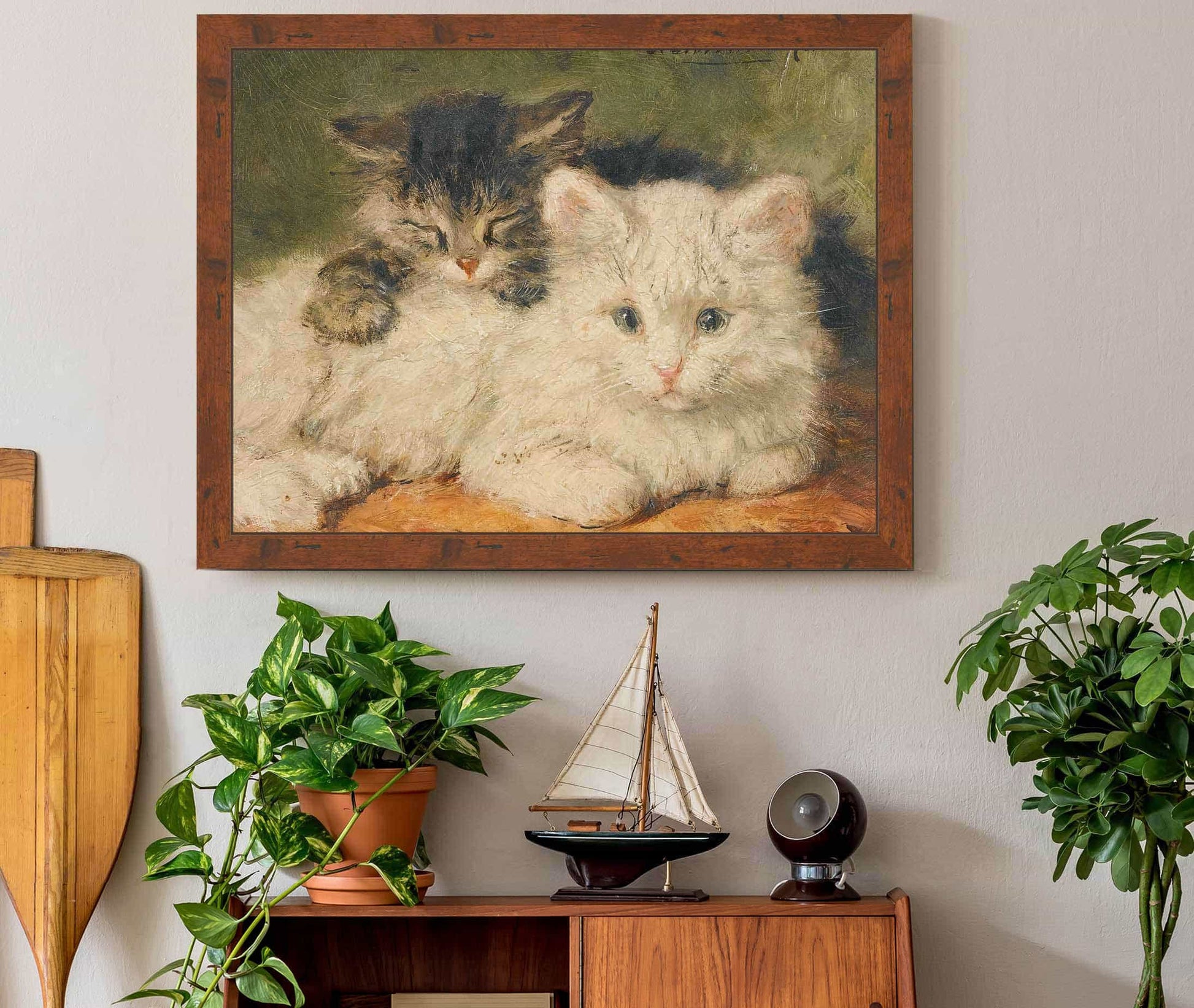 Two Kittens by Henriette Ronner Knip