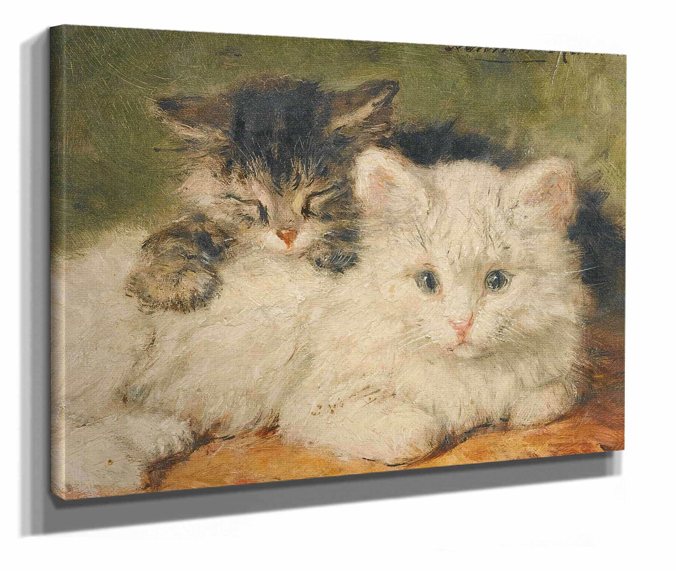 Two Kittens by Henriette Ronner Knip