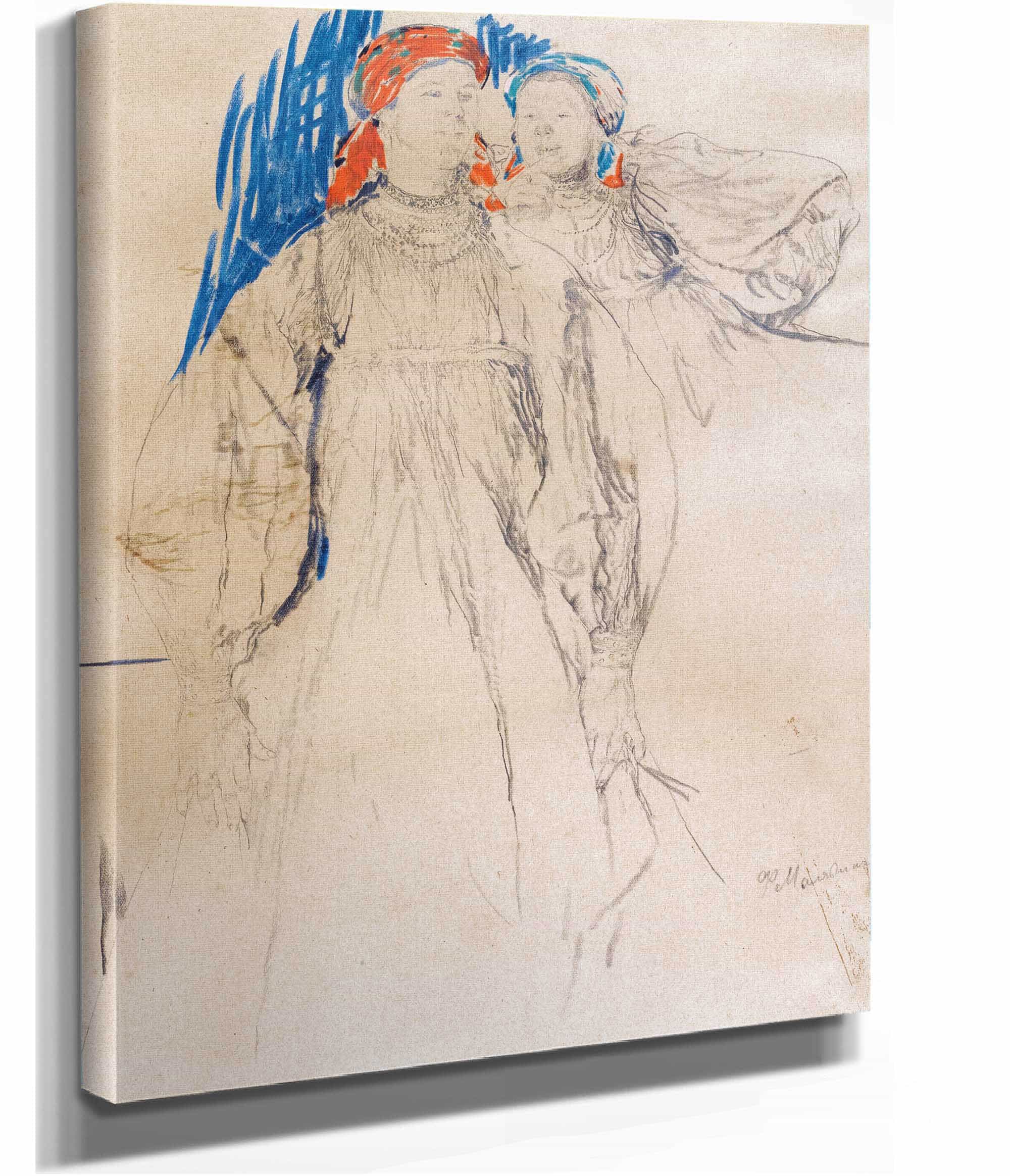 Two Laughing Women by Filipp Malyavin