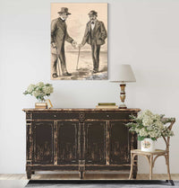 Two Men Conversing On Seashore by Edwin Austin Abbey