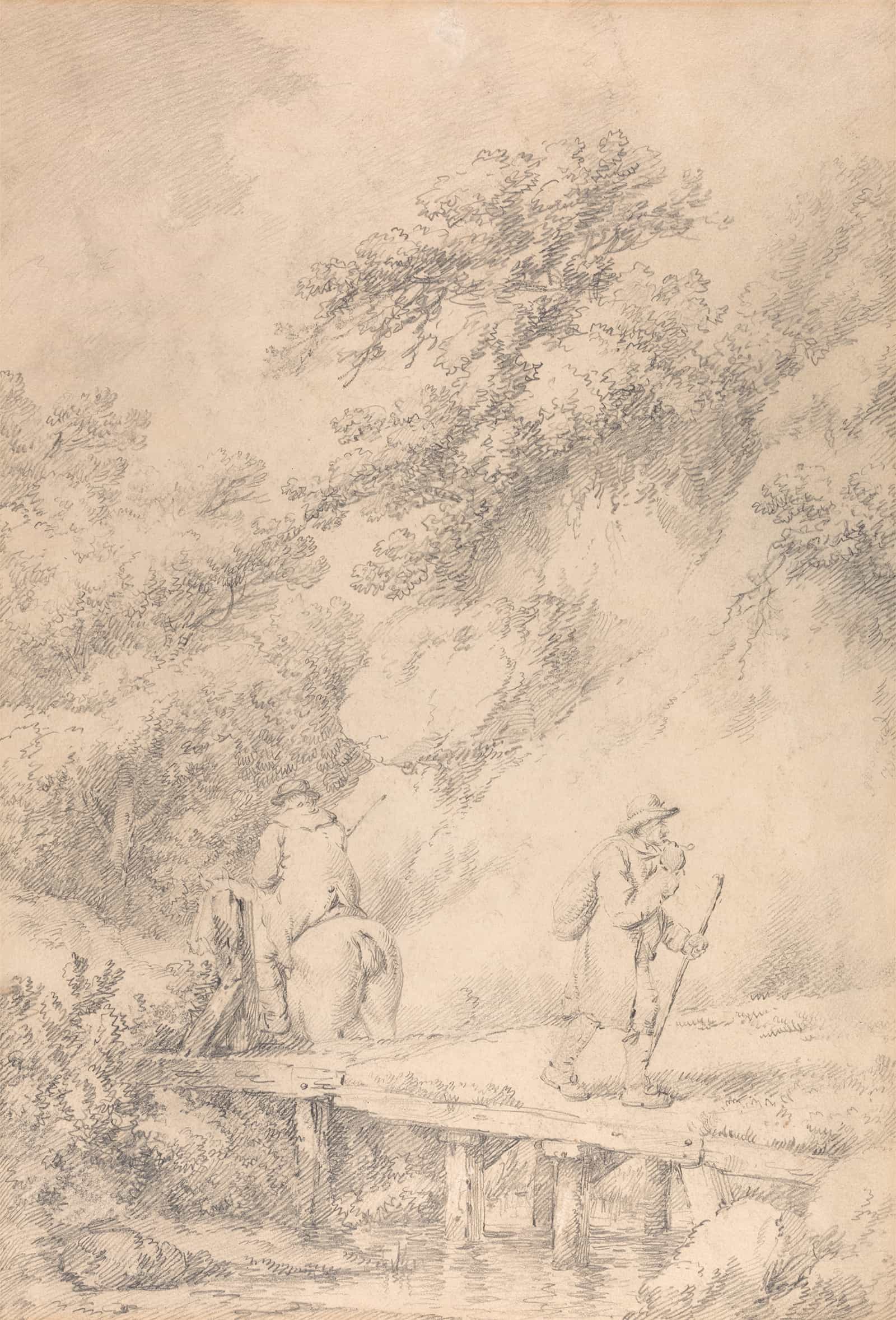 Two Men On A Country Road by George Morland