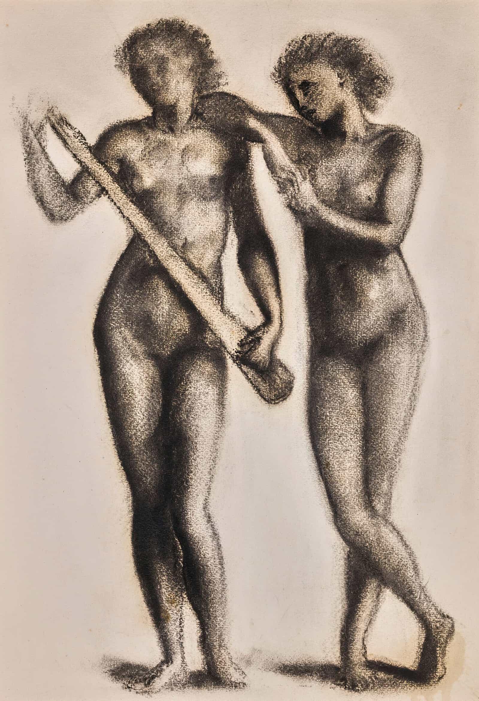 Two Musicians by Sir Edward Coley Burne Jones