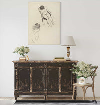 Two Nude Figure Studies Possibly by Edouard Vuillard