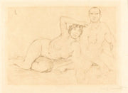 Two Nudes Zwei Menschen by Lovis Corinth