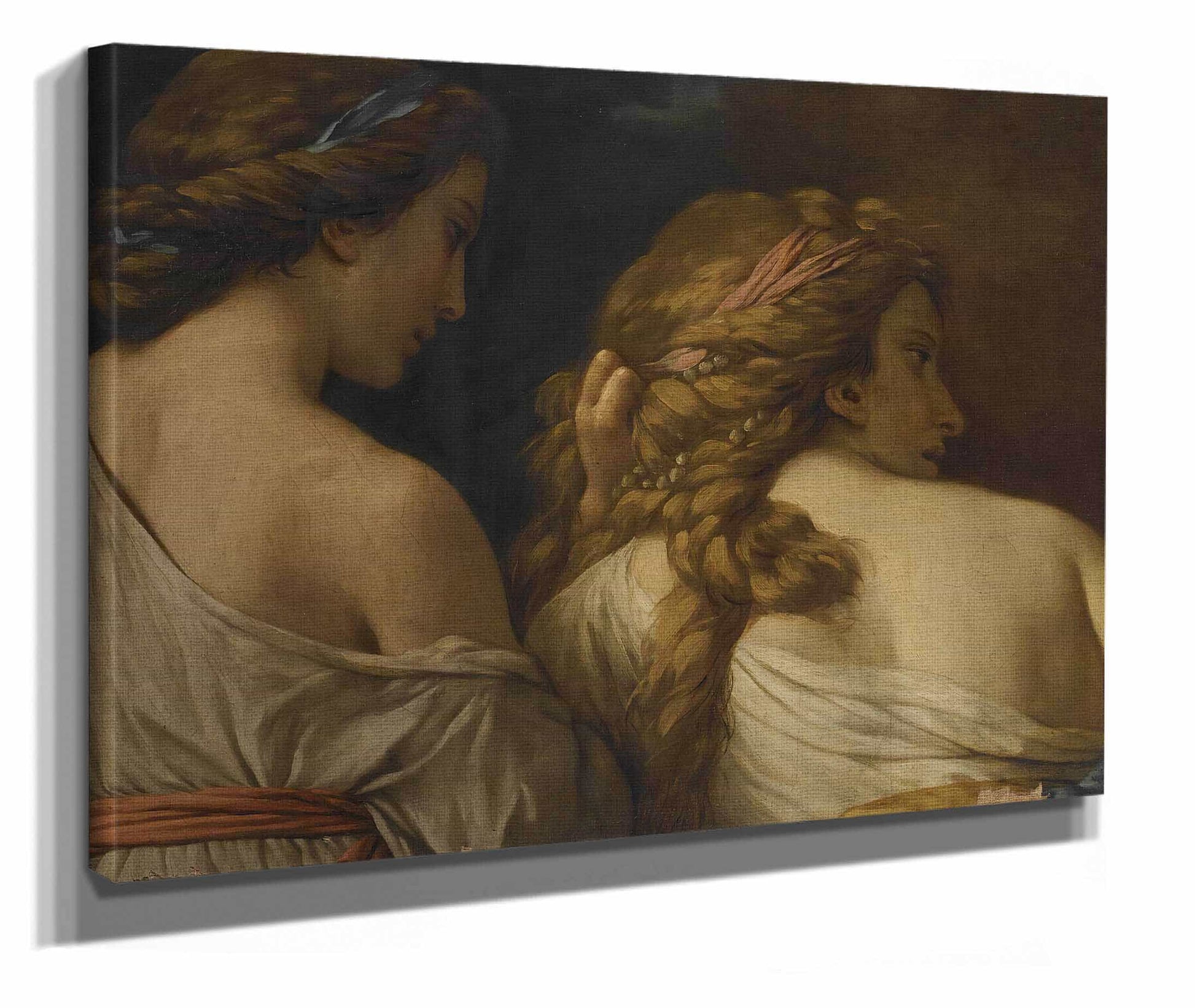 Two Nymphs by Louis Jean Francois Lagrenee