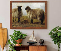 Two Rams In A Landscape by Rosa Bonheur