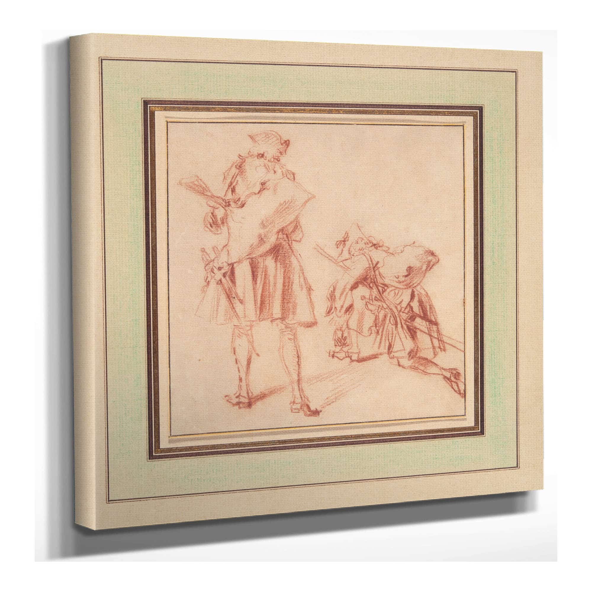 Two Recruits by Jean Antoine Watteau