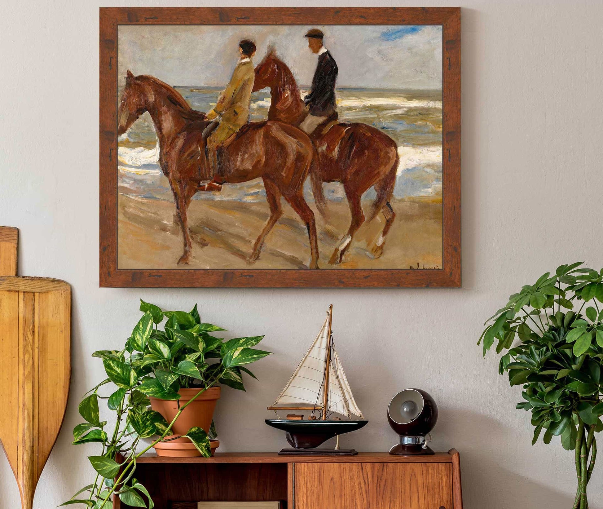 Two Riders On The Beach by Max Liebermann