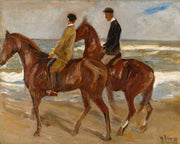 Two Riders On The Beach by Max Liebermann