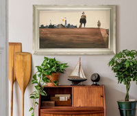 Two Sentries Atop A Fortress Wall by Edwin Austin Abbey