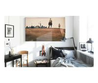 Two Sentries Atop A Fortress Wall by Edwin Austin Abbey