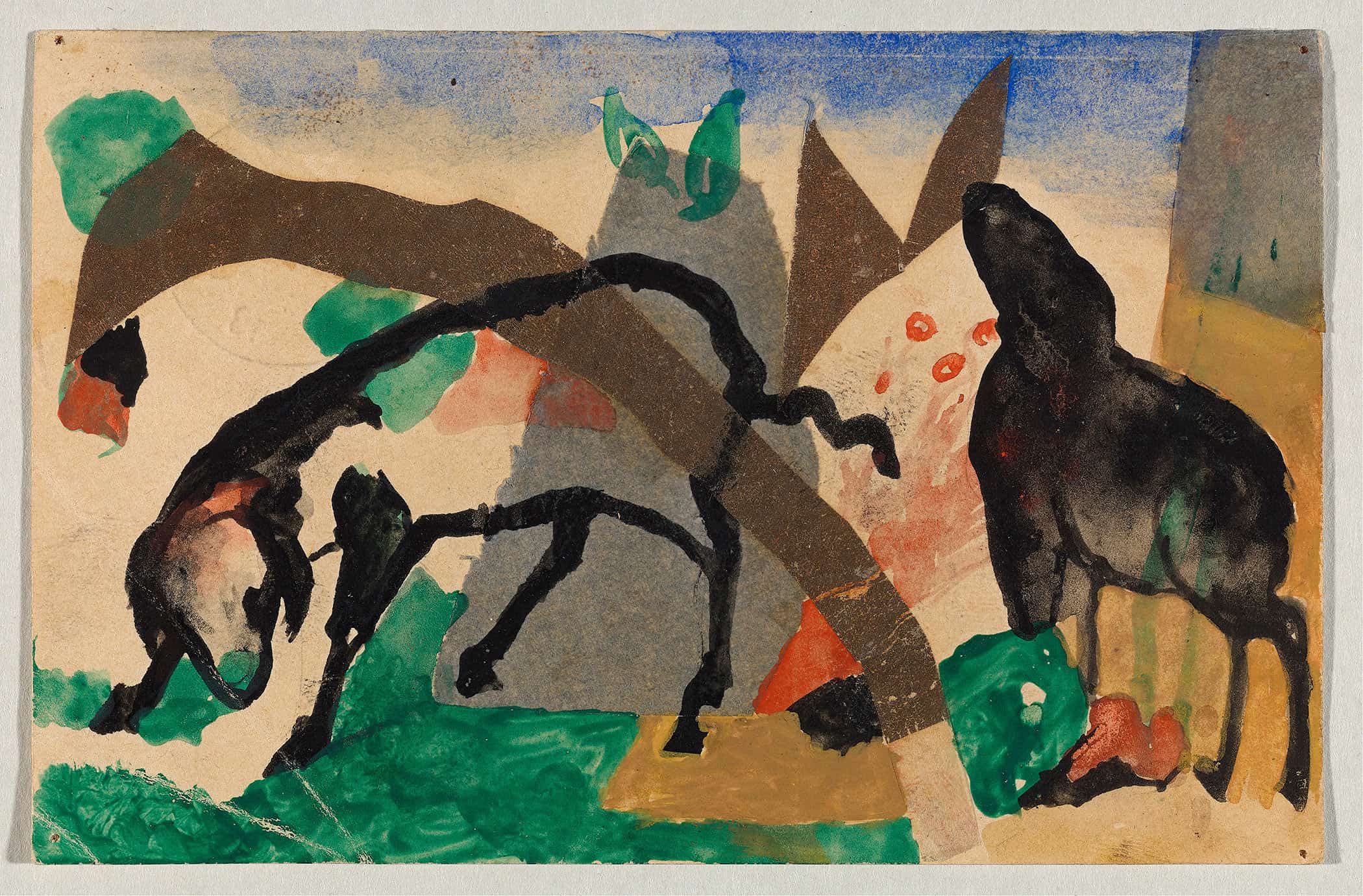 Two Sheep by Franz Marc