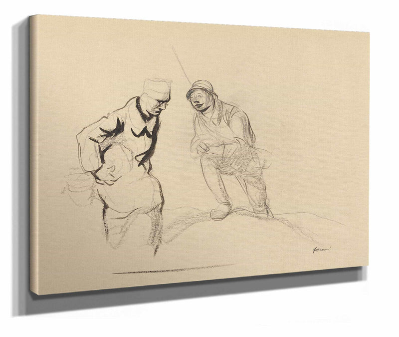 Two Soldiers by Jean Louis Forain