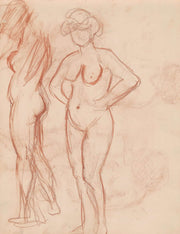 Two Standing Nudes by Jules Schmalzigaug