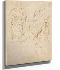 Two Studies Of An Ancient Statue by Nicolas Poussin